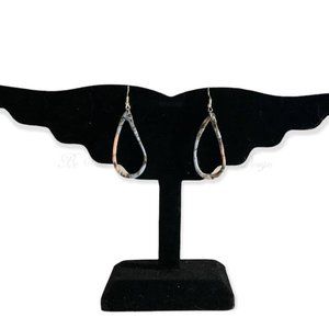 Handmade Hallow Teardrop Earrings